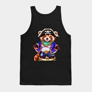 Pirates red panda Tank Top